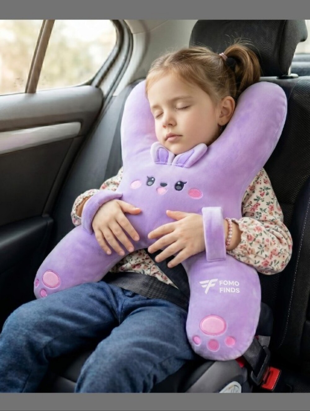 Fomo Finds Car Seat Safety Neck Pillow Cute Children'S Headrest Lumbar Support